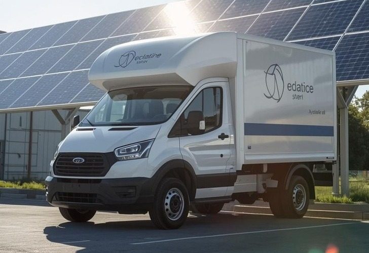 Electric delivery truck